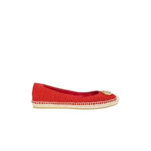 Gucci - Red Lilibeth GG Faux Pearl-embellished Espadrilles - IT 40